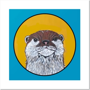 Otter by Kris Morse Posters and Art